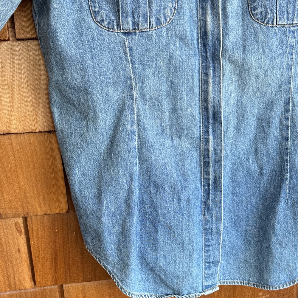 The Limited Light Wash Denim Shirt Jacket - Blue - Picture 4 of 7